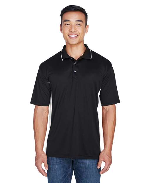 UltraClub Men's Cool & Dry Sport Two-Tone Polo