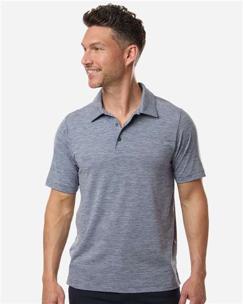 Team 365 Men's Relay Heathered Stripe Polo