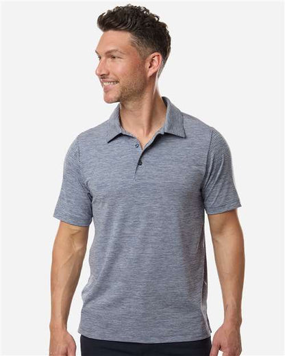 Team 365 Men's Relay Heathered Stripe Polo
