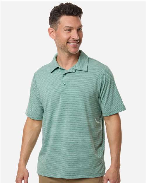 Team 365 Men's Relay Heathered Stripe Polo