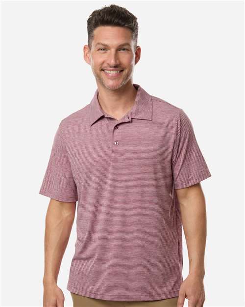 Team 365 Men's Relay Heathered Stripe Polo