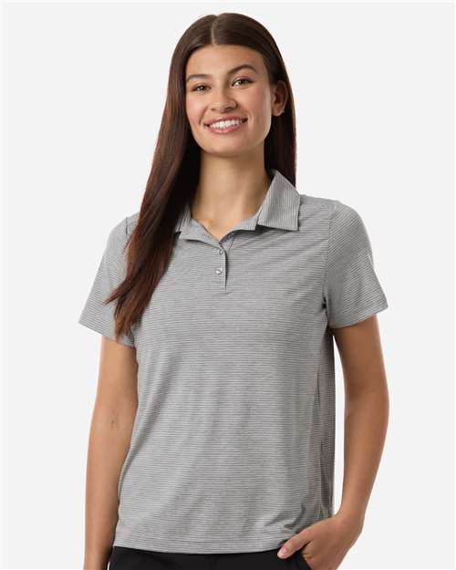 Team 365 Women's Relay Heathered Stripe Polo