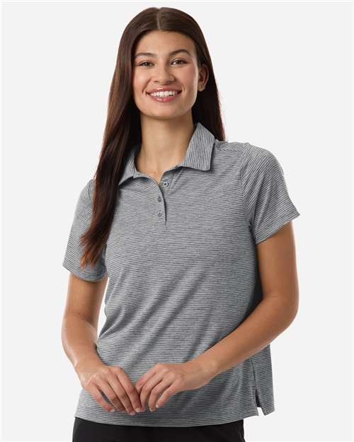 Team 365 Women's Relay Heathered Stripe Polo
