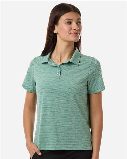 Team 365 Women's Relay Heathered Stripe Polo