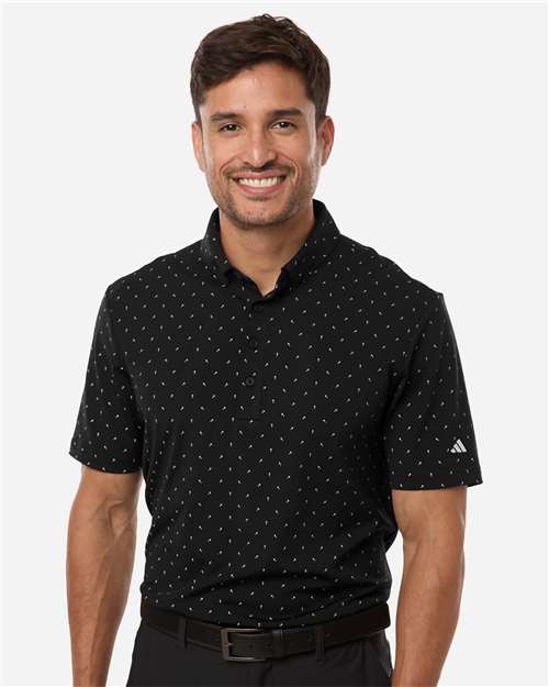 Adidas Men's Ultimate365 Micro Print Polo
