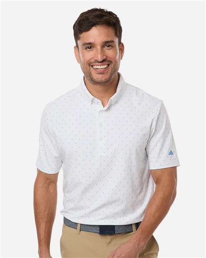 Adidas Men's Ultimate365 Micro Print Polo