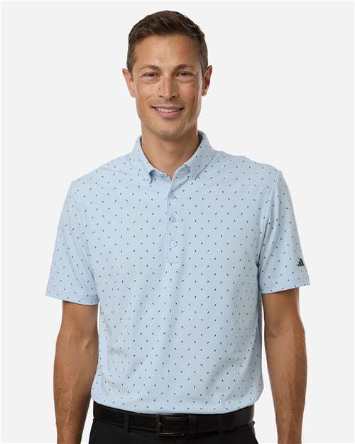 Adidas Men's Ultimate365 Micro Print Polo