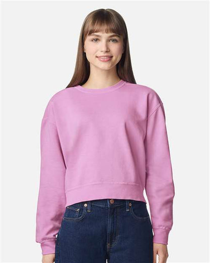 Comfort Colors Women's Garment-Dyed Mid-Length Crewneck Sweatshirt