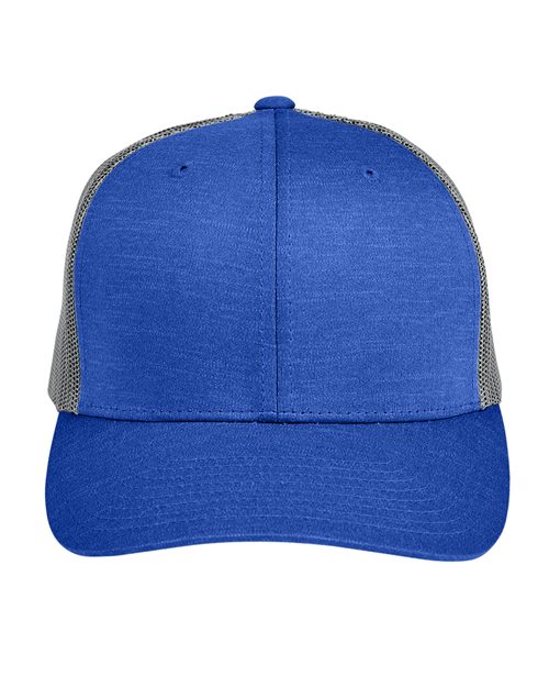 Team 365 Youth Zone Sonic Heather Trucker Cap by Yupoong