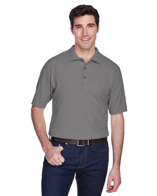 UltraClub Men's Whisper Piqué Polo