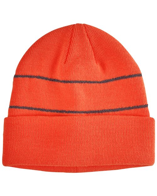 Big Accessories Reflective Cuffed Beanie