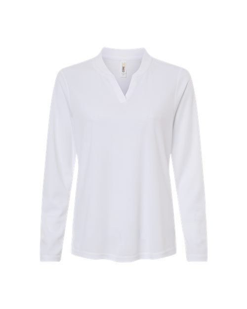 CORE365 Women's Nova Performance Long Sleeve Pique Polo