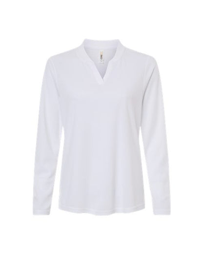CORE365 Women's Nova Performance Long Sleeve Pique Polo