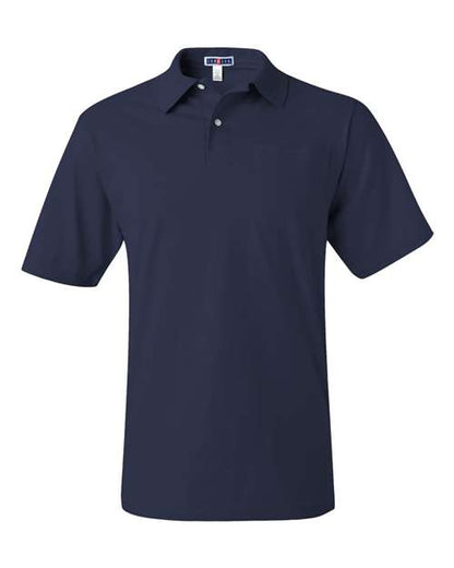 JERZEES Men's SpotShield® 50/50 Polo with Pocket