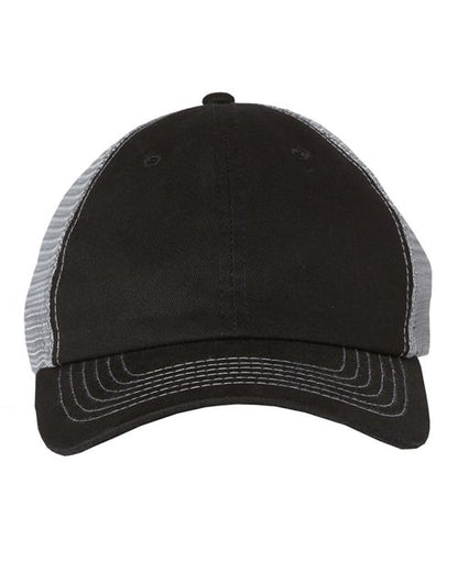 Valucap Contrast-Stitch Mesh-Back Cap