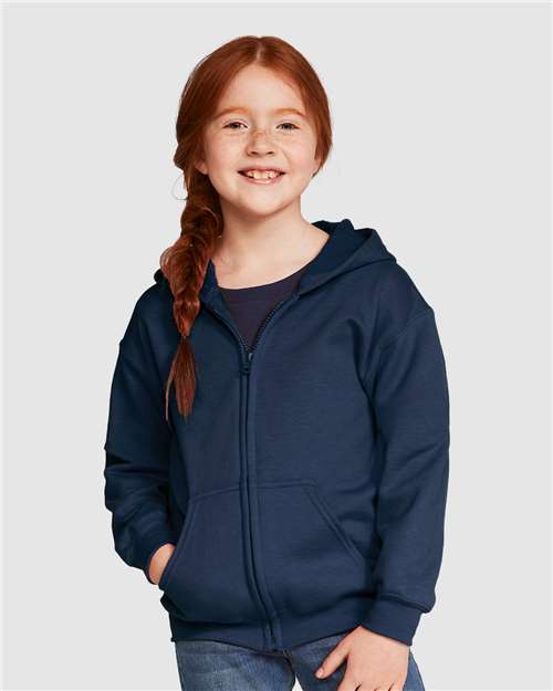 Gildan Youth Heavy Blend™ Full-Zip Hooded Sweatshirt