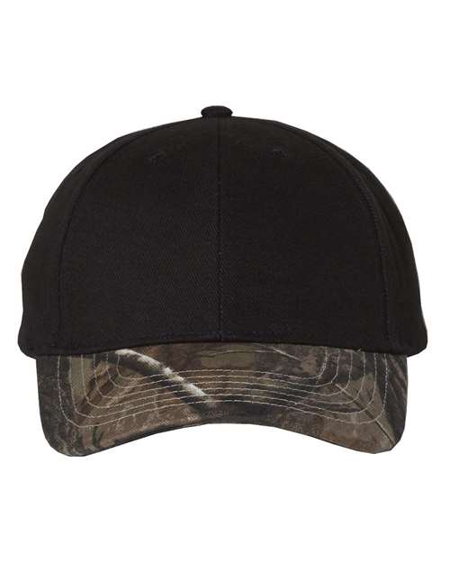 Kati Solid Crown with Camo Bill Cap