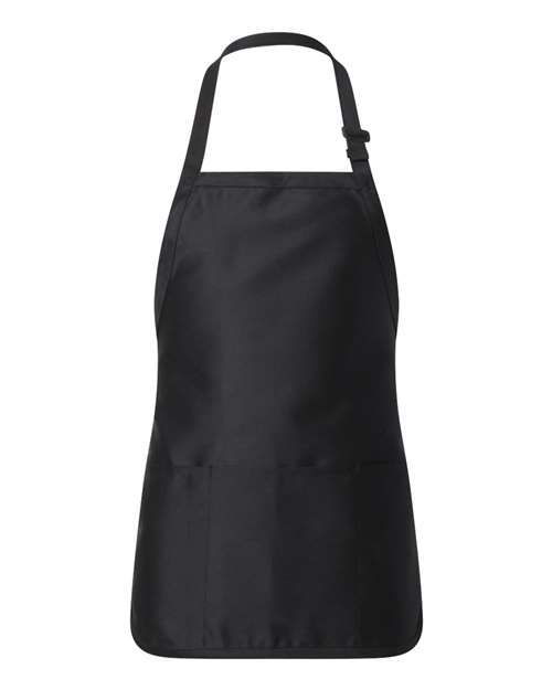 Q-Tees Full-Length Apron with Pouch Pocket