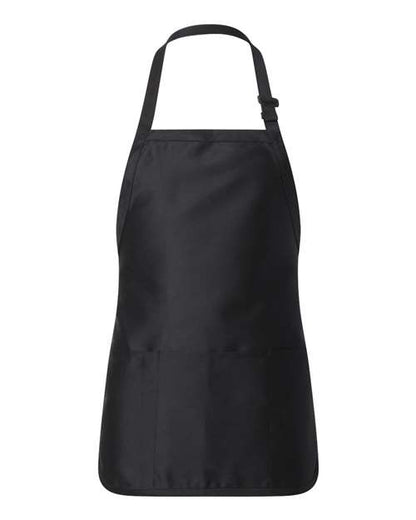 Q-Tees Full-Length Apron with Pouch Pocket
