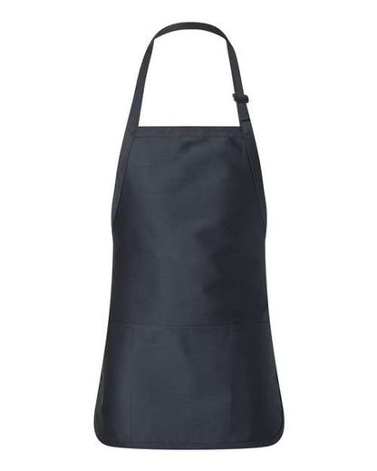 Q-Tees Full-Length Apron with Pouch Pocket