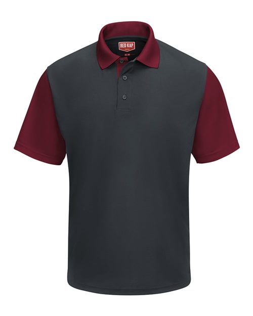 Red Kap Men's Performance Knit Color-Block Polo