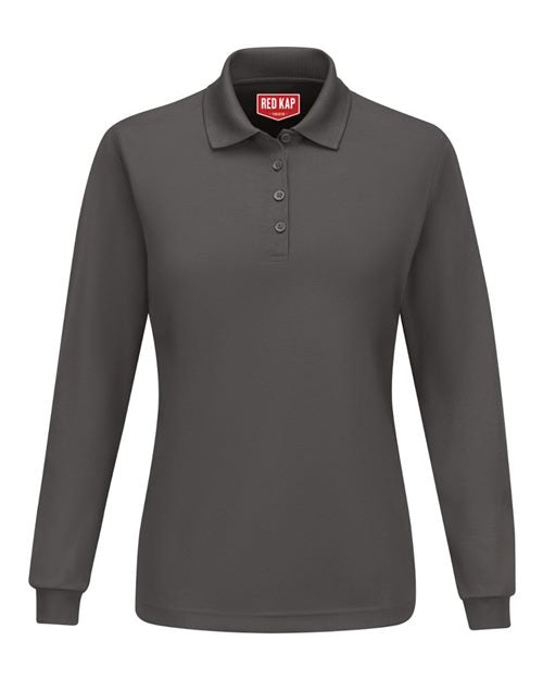 Red Kap Women's Long Sleeve Performance Knit Polo