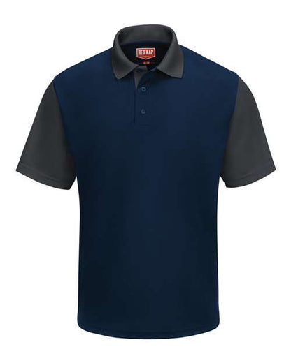 Red Kap Men's Performance Knit Color-Block Polo