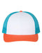 White/ Blue Hawaiin/ Pale Orange