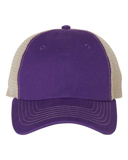 Valucap Contrast-Stitch Mesh-Back Cap
