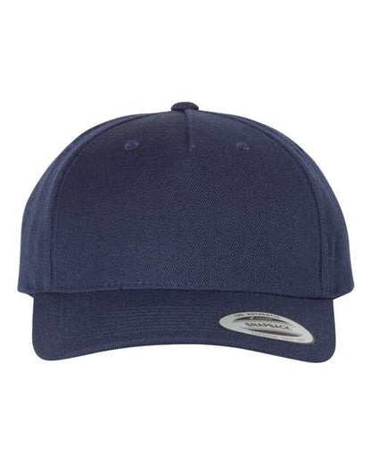 YP Classics Premium Five-Panel Curved Bill Snapback Cap
