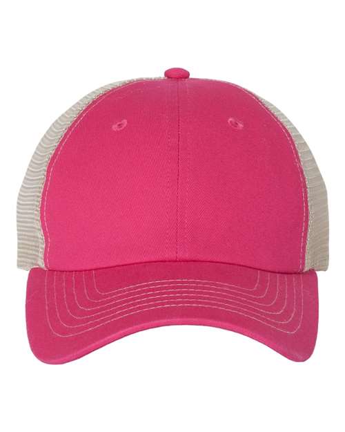 Valucap Contrast-Stitch Mesh-Back Cap