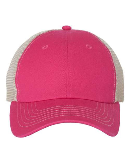 Valucap Contrast-Stitch Mesh-Back Cap