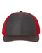 Charcoal/ Red