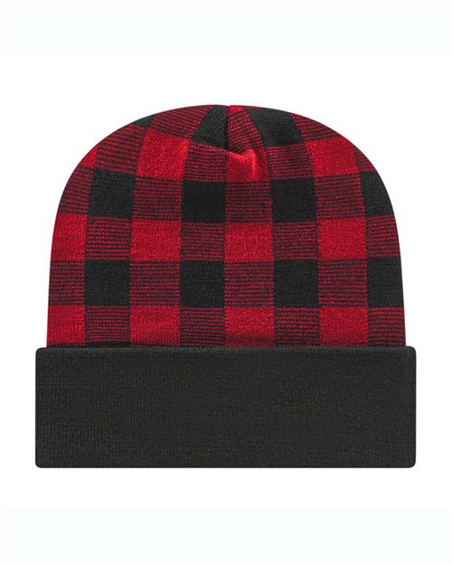 CAP AMERICA USA-Made Plaid Beanie
